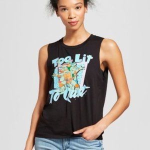 Ninja Turtles Too Lit To Quit Muscle shirt - XL